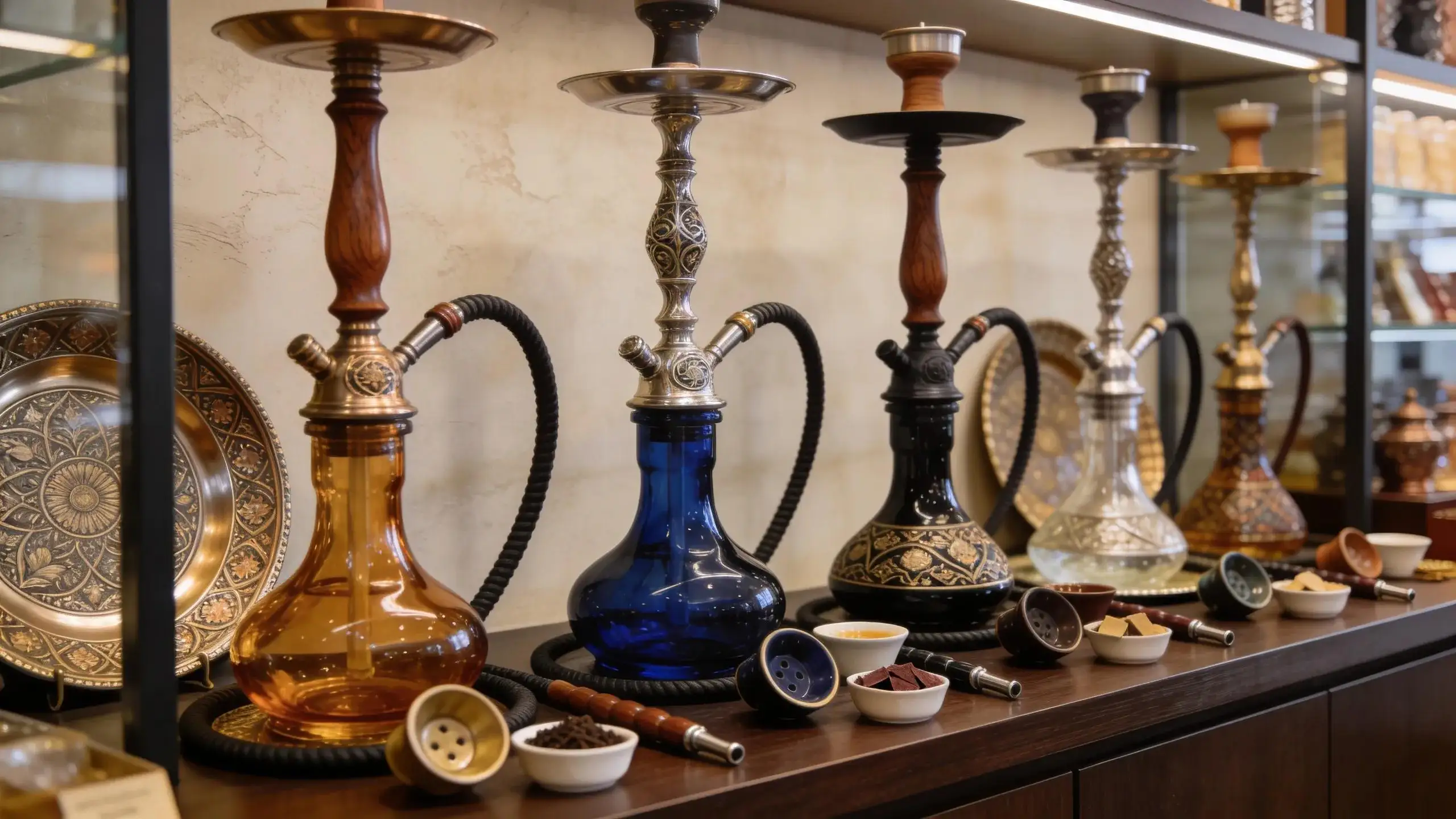 Modern vape devices and starter kits from reputable brands displayed at a North Miami vape shop