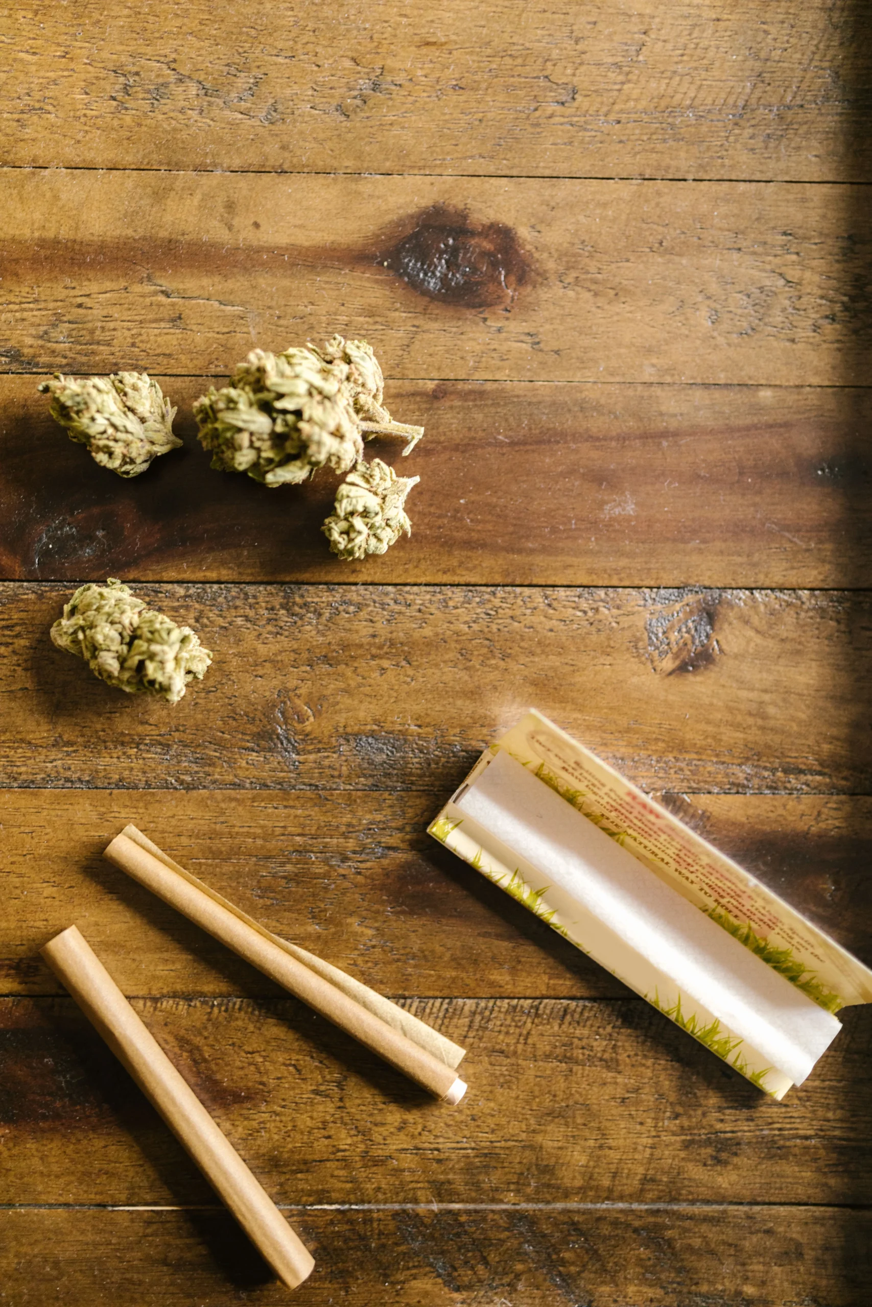 Traditional and specialty rolling paper options displayed at a North Miami smoke shop